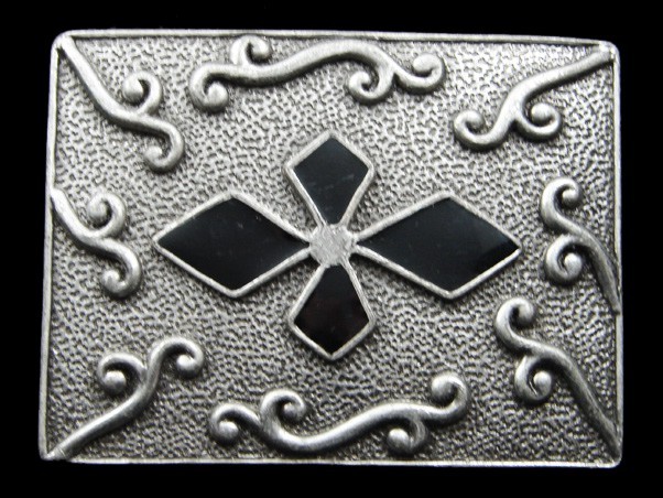RJ11170 REALLY COOL **DIAMOND** FASHION ART PEWTER BELT BUCKLE