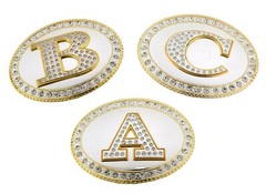 Initial Letter A to Z Gold Silver Metal Mens Belt Buckle Western Rodeo Cowboy
