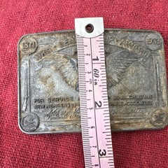 Vintage NRA Leadership Award Belt Buckle Freedom Recruiting Award #21312