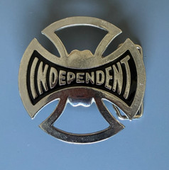 Vintage Skateboard independent Truck iron cross Skate Belt Buckle bottle opener