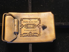 VINTAGE COLORADO & PACIFIC RAILROAD BELT BUCKLE ARIZONA TERRITORY IMC #X67!!!
