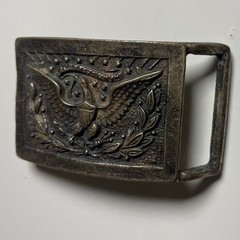 Vintage 1851 civil war Eagle sword Belt Buckle E Pluribus Unum Metal patriotic