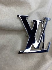 Louis Vuitton LV Initiales 40mm 1.5` Belt Buckle Silver Tone Replacement Buckle