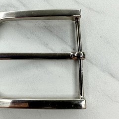 Silver Tone Simple Basic Belt Buckle