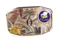 Deco TOM Seabees Bulldozer Belt Buckle By HOOK FAST PAT 1481911 52416