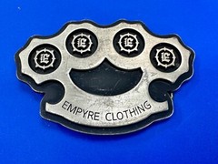 Empire Clothing Knuckles Cut Out Belt Buckle Company Advertising Promo