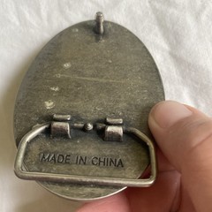 Genuine Dickies Raised Lettering Company Logo Metal Color Belt Buckle