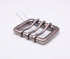 Heavy Sturdy Retro Triple Tongue Pin Prong Men Belt Buckle Fit 45MM Belt Straps