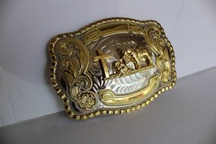 COWBOY CHURCH PRAYER WESTERN BELT BUCKLE METAL FASHION ART BRAND NEW 5&Prime; x 4&Prime;