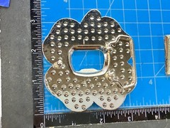 Lucky Four Leaf Clover Rhinestone Covered Belt Buckle with Bottle Opener