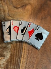 5 ACES Belt Buckle Stylish and Functional Gift for man RARE FIND UNIQUE