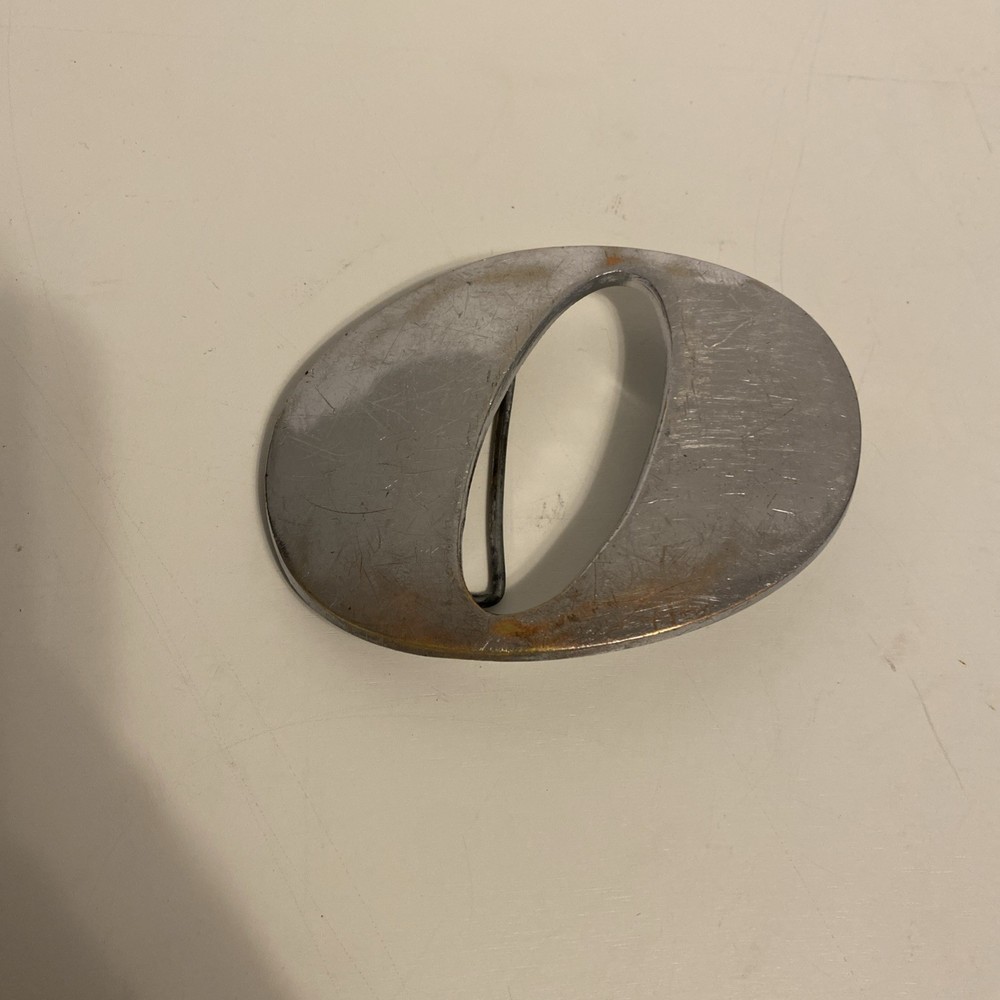2003 CUT-OUT INITIAL **0** CHROME OVER SOLID BRASS BELT BUCKLE