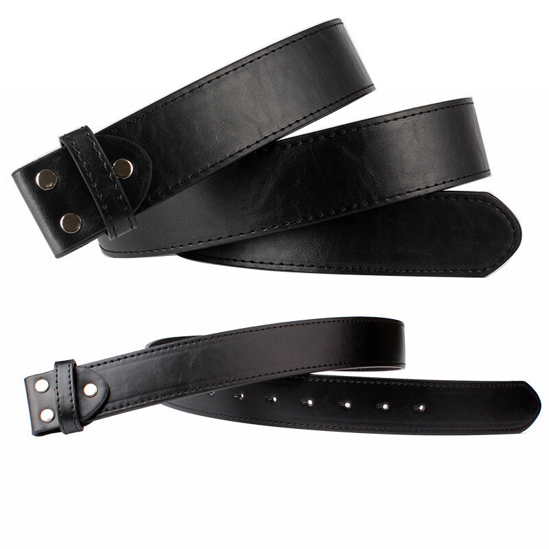 Handmade Genuine Men&rsquo;s Belt Full Grain Leather Without Buckle Heavy Duty Western