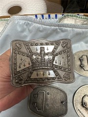 Four Vintage Unique Symbols Belt Buckles