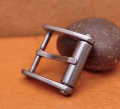 Novelty Mens Retro Single Prong Pin Metal Belt Buckle 32mm Silver Color