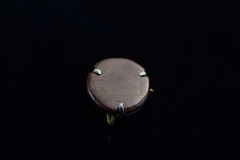HANDCRAFTED ROUND WOODEN BELT BUCKLE