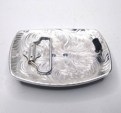 Rooster Western Cowboy Belt Buckle Hebilla Vaquero Rodeo Gallo Del Cielo, Silver