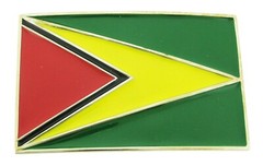 6 Pcs Belt Buckles Lot wholesale closeout overstock Guyana Flag Guyanese people