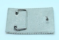 Fashion unisex style classic oblong Belt Buckle Silver Metal pink ab rhinestones