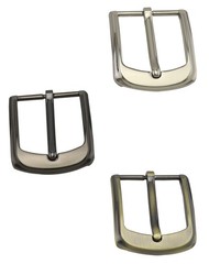 QWORK Classic Belt Buckles Set, 38-40 mm (1.5&Prime; – 1.6&Prime;), Silver, Bronze, Gray