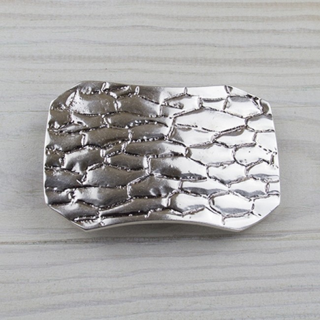 Belt buckle belt buckle snake reptile skin silver removable buckle