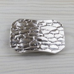 Belt buckle belt buckle snake reptile skin silver removable buckle