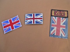 British Flag Metal Belt Buckle Car Air Freshener Patch Union Jack United Kingdom