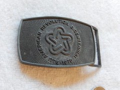 Vintage 1976 American Revolution Bicentennial Belt Buckle