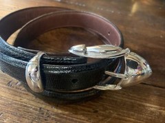 Old Pawn James Reid Style Sterling Silver Belt Buckle Nu 🦎28-31-1”