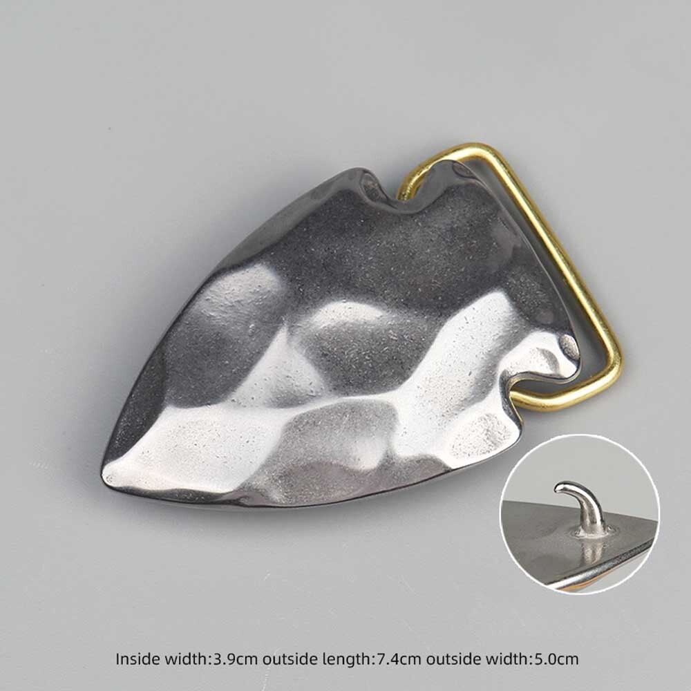 Triangle Stainless Steel Pin Belt Buckle Men&rsquo;s Belt Buckles Fit 1.5&Prime; / 38mm Belt
