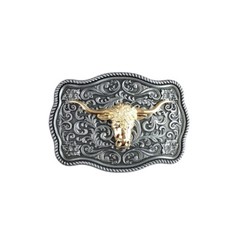 Small Size Vintage Bull Head Western Belt Buckle Boucle de Ceinture