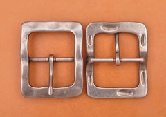 Heavy Duty Solid Antique Silver Center Bar Belt Buckle Fits 1-1/2&Prime; Leather Belts