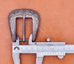 30mm Western Engraved Silver Equestrian Tack Bridle/Halter Belt Buckle 3pc Set