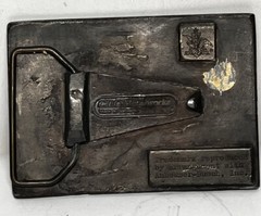 VTG Brass Budweiser Belt Buckle 1970&rsquo;s Classic King Of Beers Anheuser Busch Logo