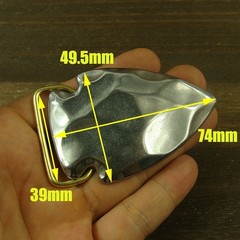 Stainless Steel / Brass Tongue Pin Belt Buckle for 38mm (1.5&Prime;) width belt XZ516
