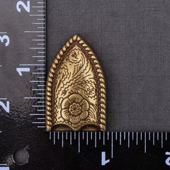 Retro Brass Flower Engraved Western Cowboy Belt Buckle Set Fit 25mm Strap