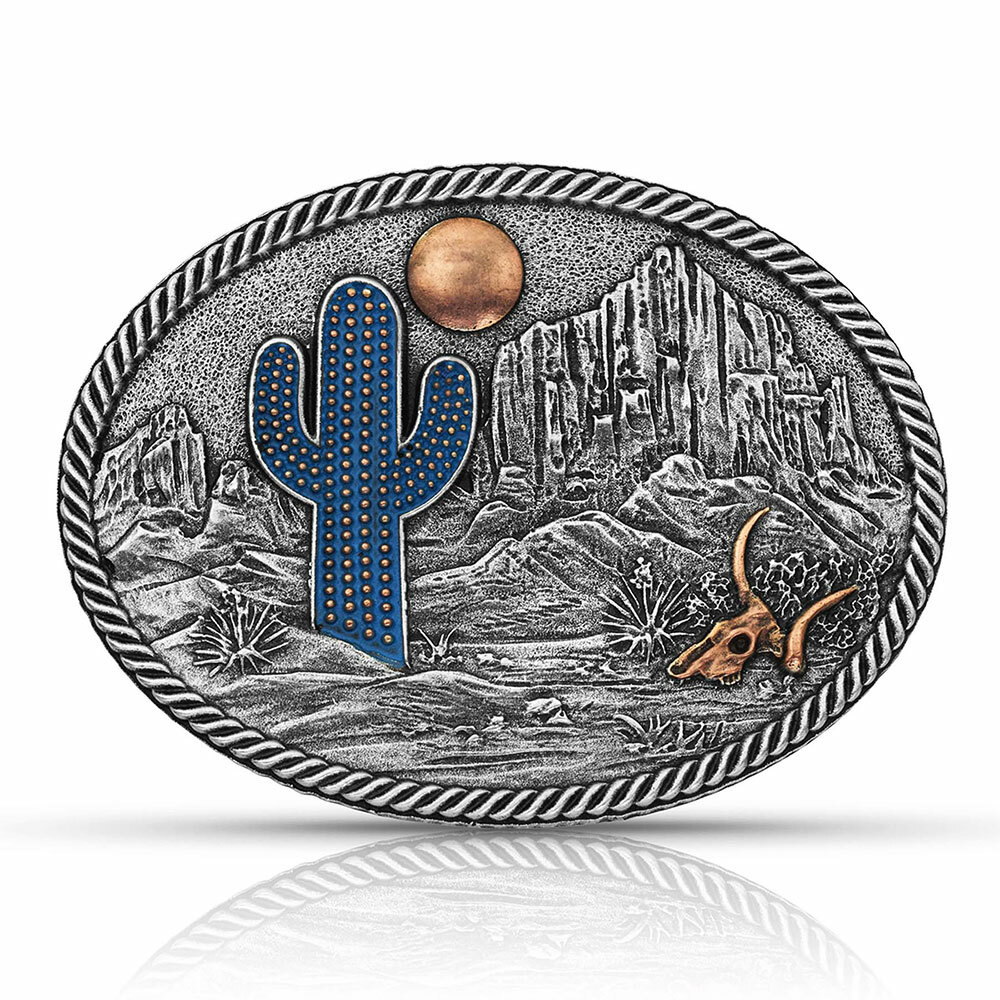 Montana Silversmiths Ladies Desert Moon Cactus Attitude Buckle A825