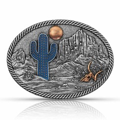 Montana Silversmiths Ladies Desert Moon Cactus Attitude Buckle A825