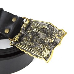 Belt buckle « Gladiator »; swordsman belt buckle; ancient warrior buckle;