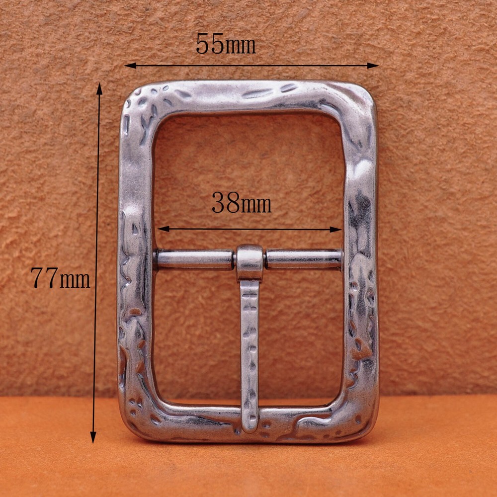 personalized Heavy Duty Strong Engraved Retro Center Bar Pin Belt Buckle 1-1/2&Prime;