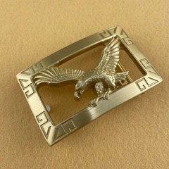 1pc Heavy-duty Solid Brass Belt Buckle 4cm Inner Width Eagle Shaped Durable DIY