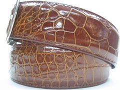 Sterling 925 buckle 1.5&Prime; Genuine Alligator belt sizes 32 to 44 SHANTPETER U.S.A.