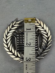 Vtg Y2K Famous Stars and Straps American Flag Cadillac Chrome Belt Buckle 8387
