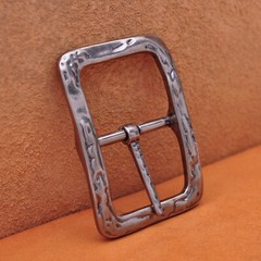 personalized Heavy Duty Strong Engraved Retro Center Bar Pin Belt Buckle 1-1/2&Prime;