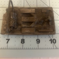 Kansas Wildlife Federation Limited Edition Metal 3D Western Buckle 1.5in