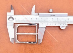 Casual Silver Single Prong Pin Buckle Leathercraft Men Replacement Buckle 30mm