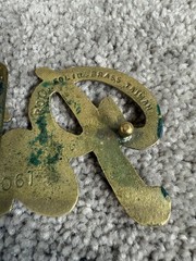 Pete 4061 Solid Brass Taiwan Belt Buckle Approx 3.375 In x 2 In for 1.75 Width