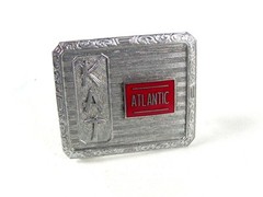 Deco KAT Atlantic Oil Belt Buckle By HOOK FAST PAT NO 1481911 52416