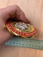 Western Buckle Gold Silver Red Running Horse Cowboy Buckle 2 » Hebillas Vaqueras