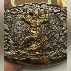 Award Design Medals Cowgirl Western Rodeo Belt Buckle Silver Gold 24KP